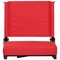 Emma and Oliver 500 lb. Rated Lightweight Stadium Chair with Handle & Ultra-Padded Seat